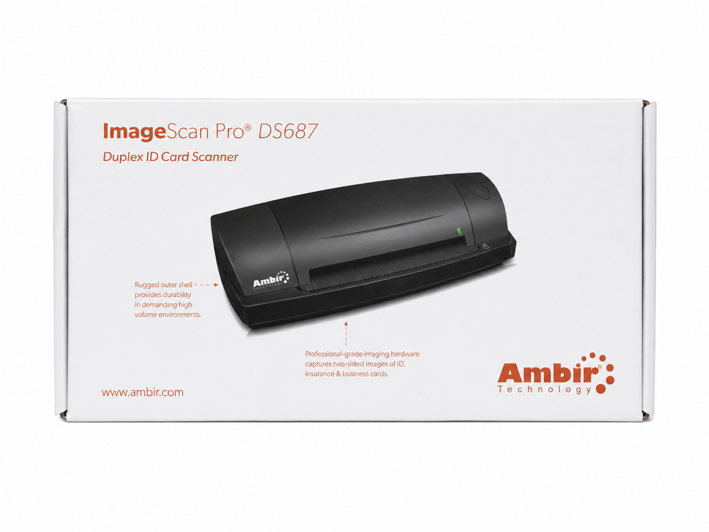 Ambir ImageScan Pro DS687 Duplex ID Card Scanner | DS-687AS