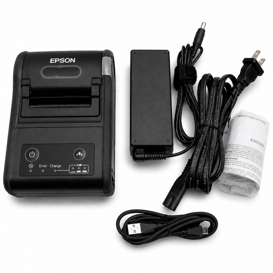Epson Mobilink TM-P60II Mobile Receipt Printer | Wi-Fi + Bluetooth | 100mm/sec | Open Box Like New | C31CC79A9981