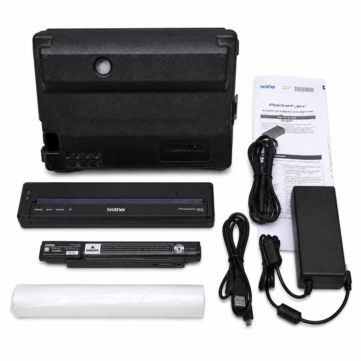 Brother PocketJet PJ722 Full-Page Mobile Thermal Printer | Reconditioned | USB | Ready to Print