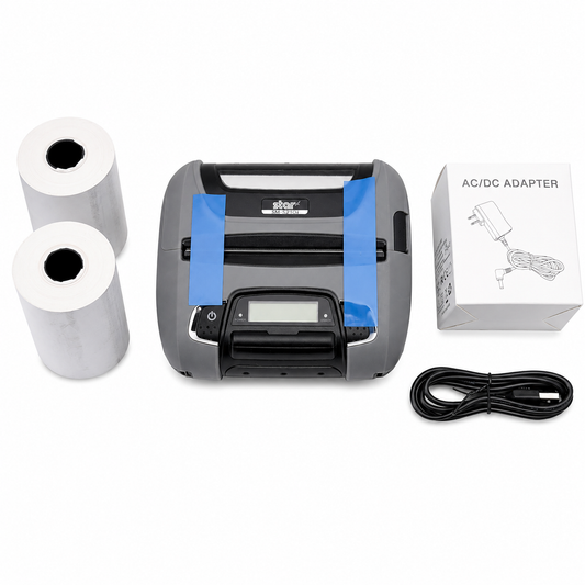 Star Micronics SM-T400i Rugged Portable Bluetooth Thermal Receipt & Label Printer iOS Android Windows