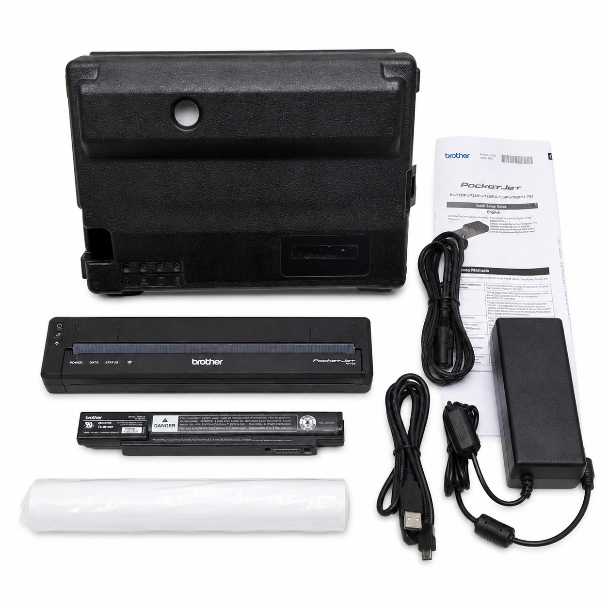 Brother PocketJet PJ773 Full-Page Mobile Thermal Printer Wi-Fi & USB